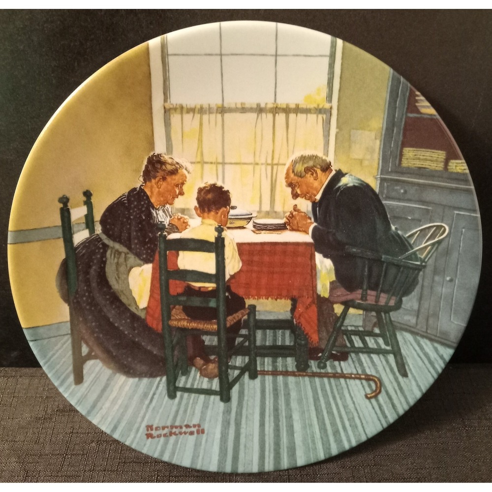 Family Grace Normal Rockwell Collector Plate
